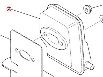 Pot d'échappement pour moteur Mitsubishi (KM01046AA)