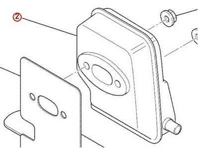 Pot d'échappement pour moteur Mitsubishi (KM01046AA)