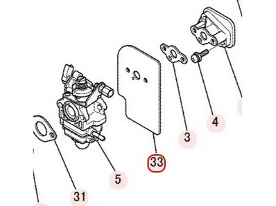 Joint d'admission pour moteur Mitsubishi (KW39100AA)