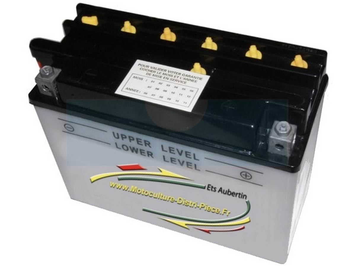 BATTERIE 12N18 3A - borne + à droite - 12 volts - 18 ampères pour tracteur  tondeuse autoporté