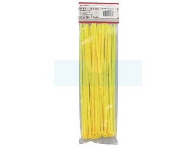 50 serre-câbles jaune 4,8X300 (Rilsan)