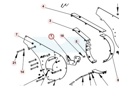 Contre couteau pour broyeur Sarp / Pubert (KL03020002)