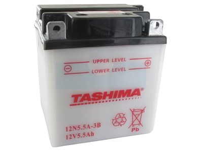 Batterie plomb Tashima 12V, 5,5Ah (12N55A3B)