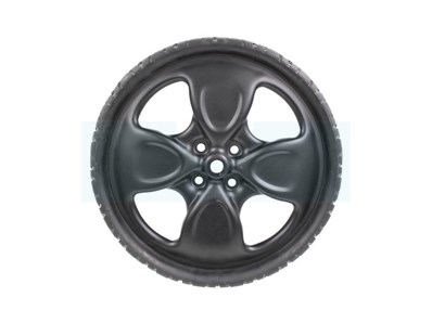 Roue arrière noire pour tondeuse Roques & Lecoeur (4101020008)