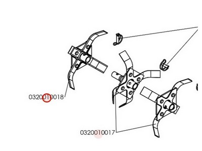 Fraise additionnelle pour motobineuse Roques & Lecoeur (0320010018)