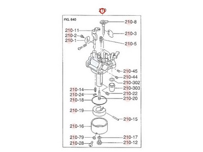 Carburateur pour moteur Robin / Subaru (2766230150)