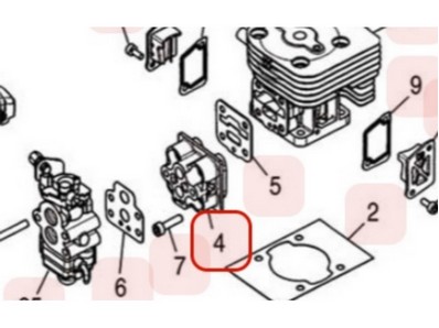 Isolant thermique pour moteur Zenoah (848F7014A0)