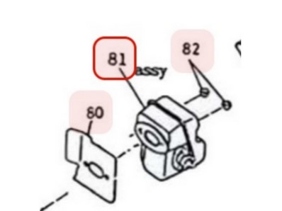 Pot d'échappement pour moteur Mitsubishi (KM01033AA)