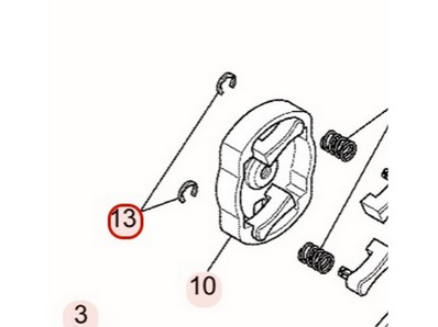 Clips de cliquet de lanceur pour moteur Mitsubishi (KS03004AA004)