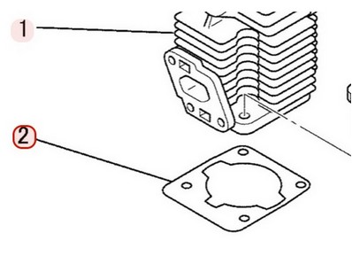 Joint d'embase pour moteur Mitsubishi (KW32023AA)