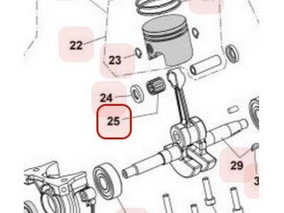 Roulement d'axe de piston pour tronçonneuse Maruyama (M021326)