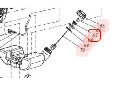 Bouchon de réservoir pour taille haie Sarp (YP02110020026)