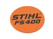 Plaque matricule pour débroussailleuse Stihl (41289671505)
