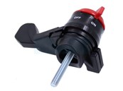 Manette d'accélération universelle avec bouton stop