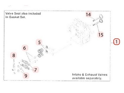 Kit soupape pour moteur Kohler (1475502S)