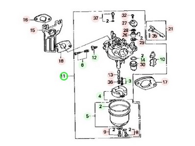 Carburateur pour moteur Honda (16100ZH8822)