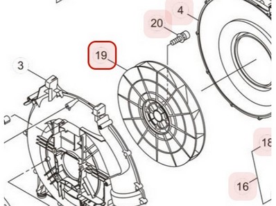 Hélice de ventilation pour souffleur Maruyama (275874)