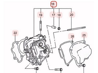 Culasse pour moteur Robin / Subaru (2771300111)