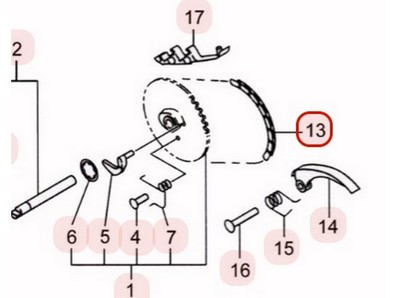 Chaîne de distribution pour moteur Robin / Subaru (27735602H1)