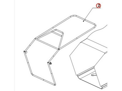 Armature de bac (panier) pour tondeuse Weibang (456060201022)