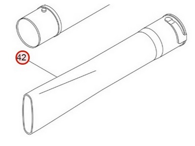 Tuyau de sortie pour souffleur Maruyama (463785)