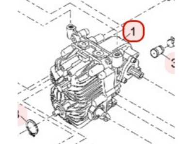 Boîte de vitesse hydrostatique pour tondeuse Sarp (71906183)