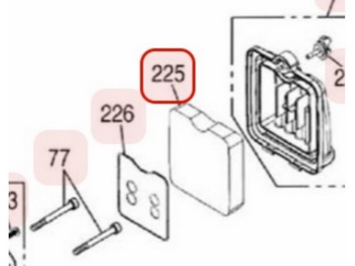 Filtre à air pour moteur Zenoah (848F0383F2)