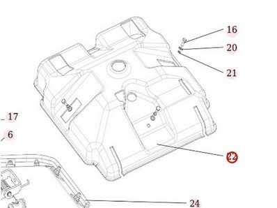 Capot plastique de protection pour débroussailleuse autoportée Roques & Lecoeur (N532151226)