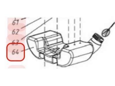 Réservoir pour débroussailleuse Sarp (YP70050030001)