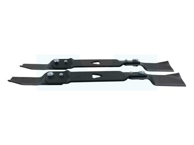 Kit de 2 lames pour tracteur tondeuse Stiga (50cm) (1134-9117-01)