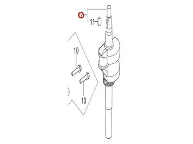 Vilebrequin pour moteur Loncin / Rato (0001210324)