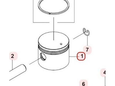 Piston pour moteur Kawasaki (130012197)