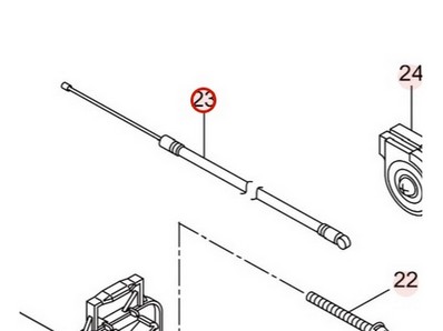 Câble d'accélérateur pour pompe à eau Maruyama (272785)