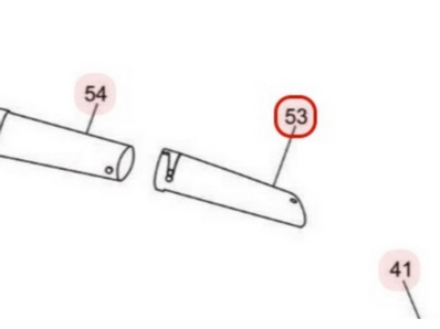 Tube de sortie pour souffleur Sarp (YP5302)