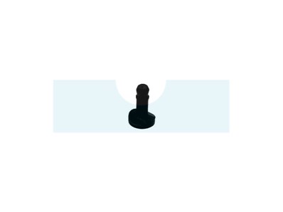 Axe de verrouillage de capot pour tracteur tondeuse Roques & Lecoeur (N532150904)