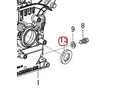 Joint spi de vilebrequin pour moteur Loncin / Rato (0001180005)