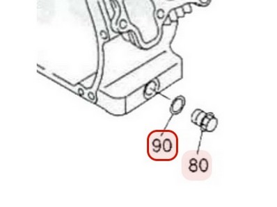 Joint de bouchon de vidange pour moteur Robin / Subaru (0211140020)
