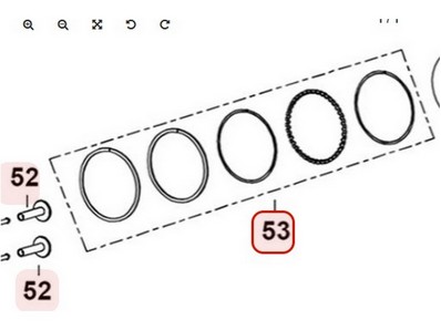 Segment pour moteur Loncin (1300702570001)