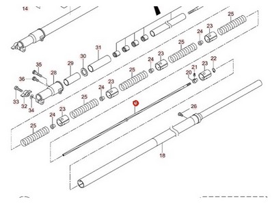 Arbre de transmission pour perche élagueuse Maruyama (237575)