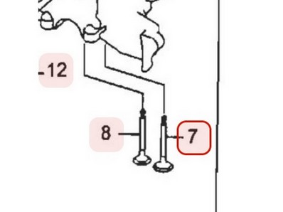 Soupape d'admission pour moteur Robin / Subaru (5933500500)