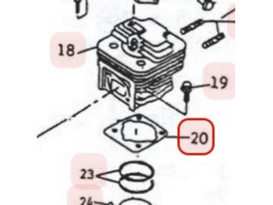 Joint d'embase pour moteur Mitsubishi (KW32026AA)