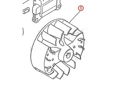 Volant magnétique pour moteur Mitsubishi (LE11040AA)