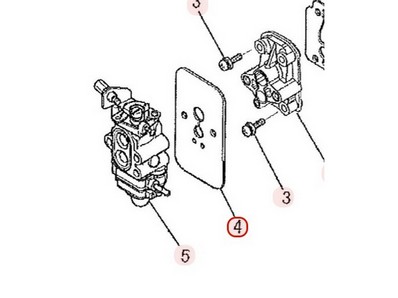 Joint d'admission pour moteur Mitsubishi (LW39123AA)