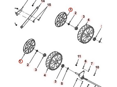 Enjoliveur de roue pour scarificateur Roques & Lecoeur (TG34T0000073)