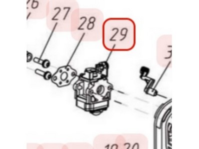 Carburateur pour moteur 1E34F (YP02050020045)
