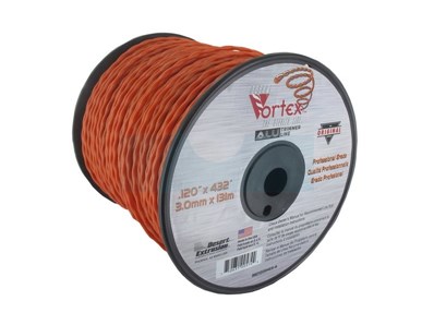 Fil nylon copolymère vortex Alu orange 3mm / 131m