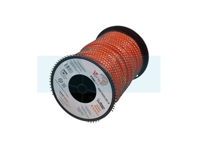 Fil nylon copolymère vortex Alu orange 3,3mm / 183m