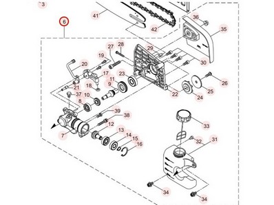 Kit tête complet pour perche élagueuse Maruyama (234082)