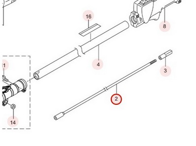 Arbre de transmission pour débroussailleuse Maruyama (237321)