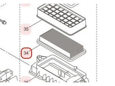 Filtre à air pour souffleur Maruyama (276139)